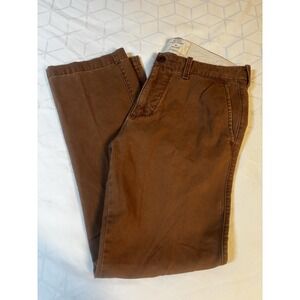 Hollister Pants Men's 30x30 (actual 30x28) Slim Straight Chino Pants Brown